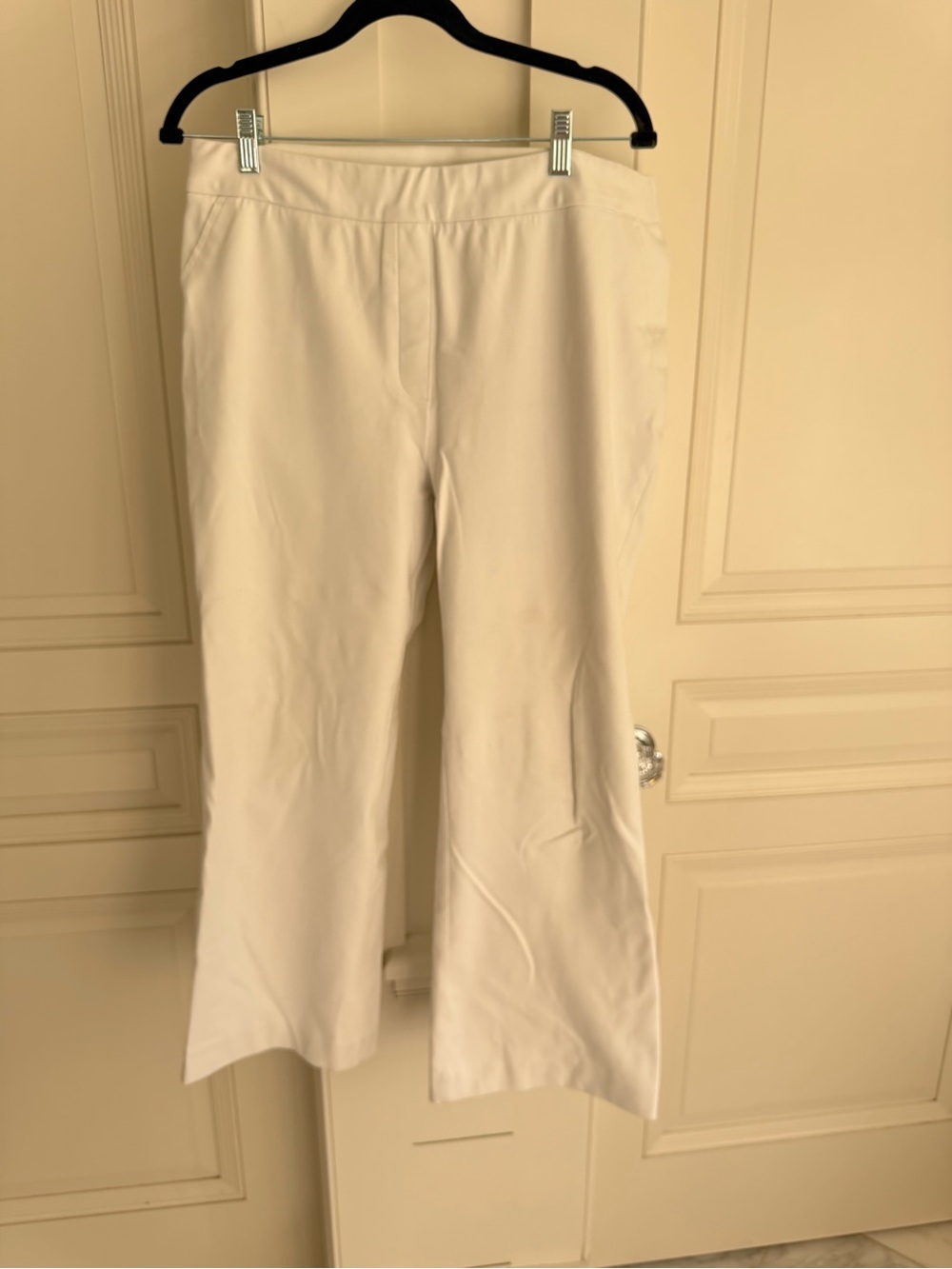 SPANX Cream Boot-Cut Flare Pants